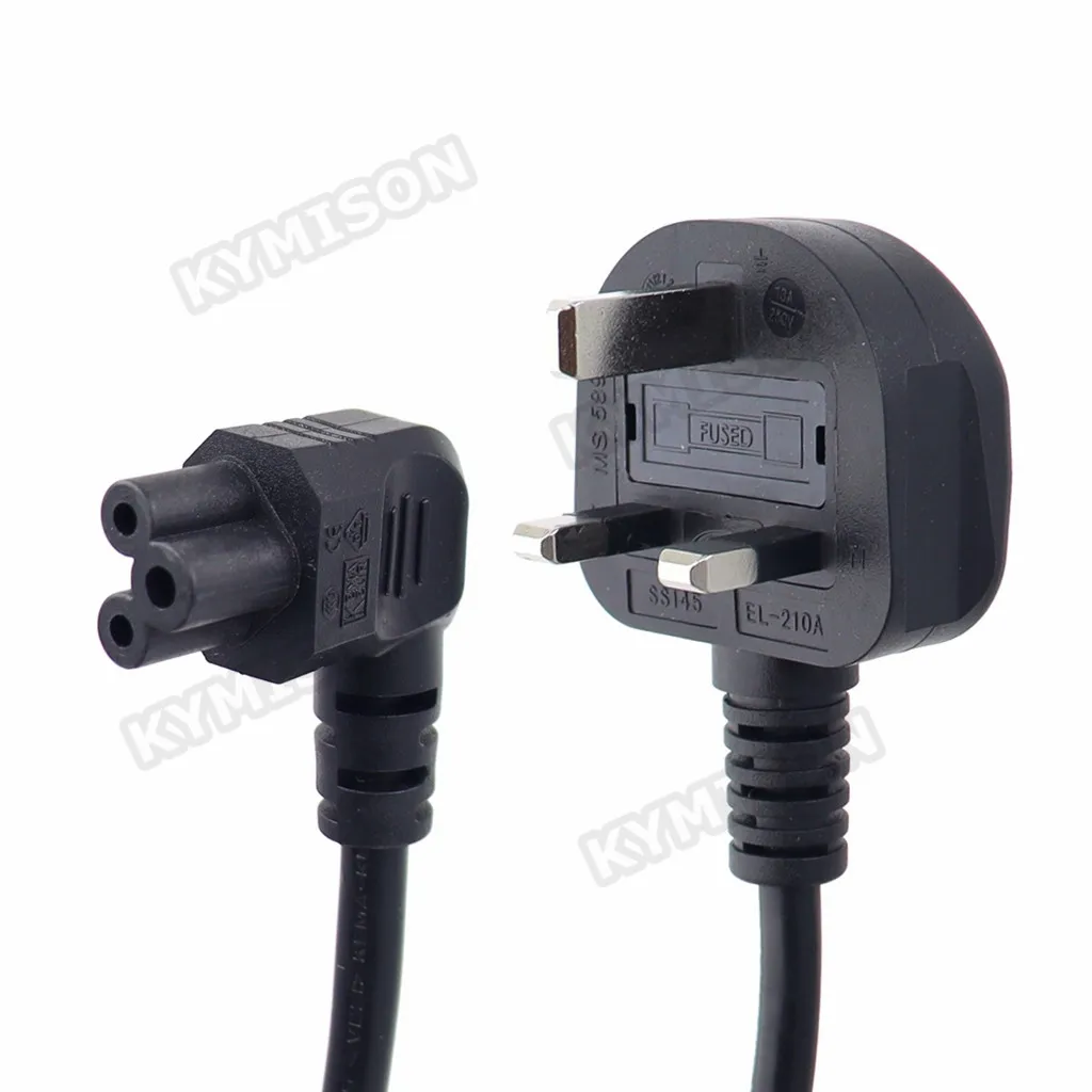 

KYMISON сетевой кабель IEC 60320 C5 - UK BS1363 1,5 м черный