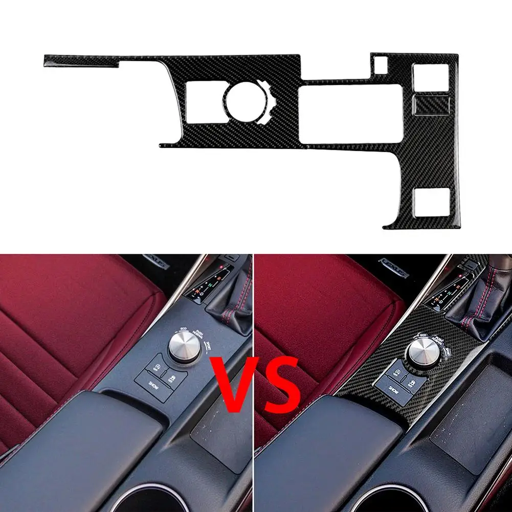

2 шт., автомобильная внутренняя отделка из углеродного волокна для Lexus IS250, панель передач A/B, панельная Накладка для коробки передач LHD