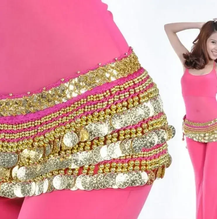 Женский ремень для танца живота черный красный белый синий розовый аксессуар 338