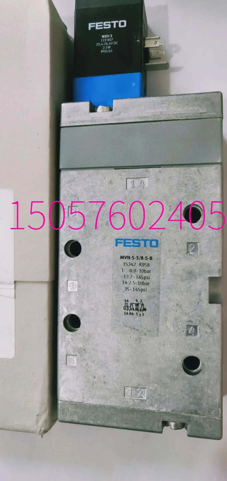 Festo FESTO MVH-5-3/8-S-B заказ № 15342 Соленоидный клапан-это бриллиант.