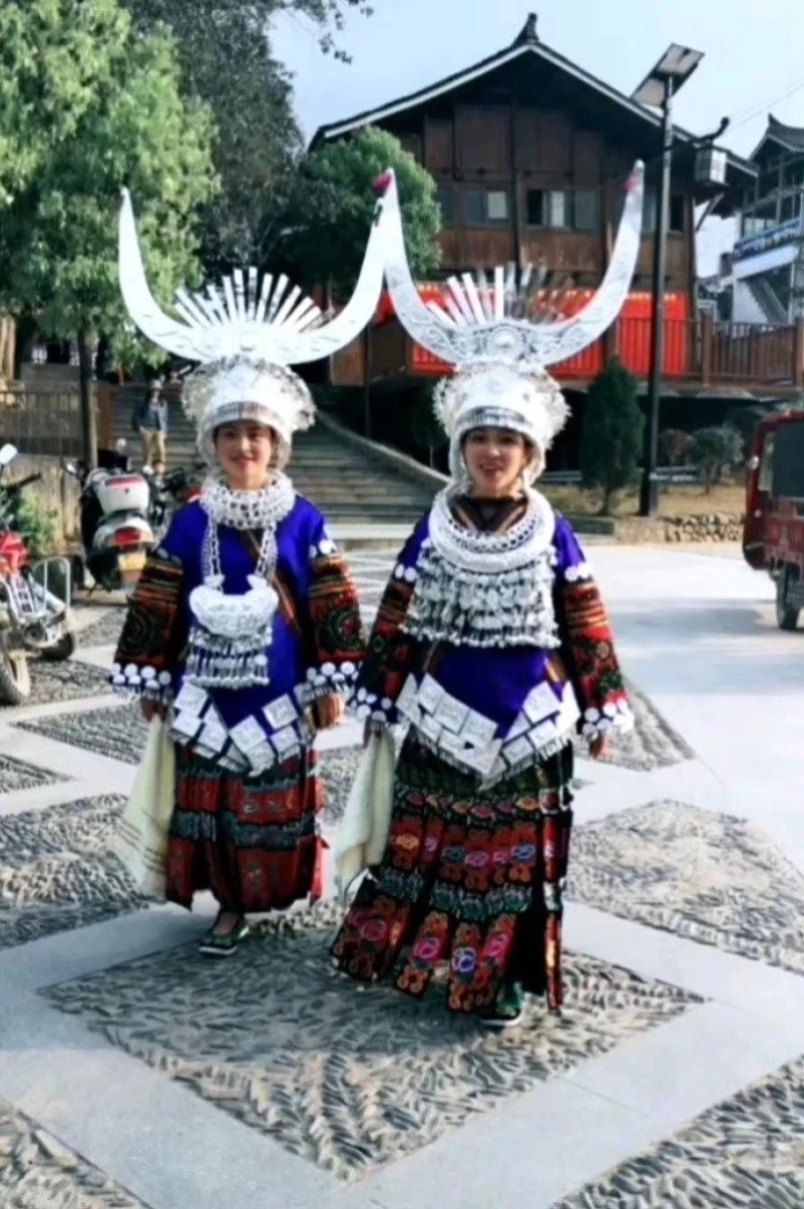 Этнический воротник Минори Мяо Серебро Тоцзя Детское серебряное ожерелье Яо