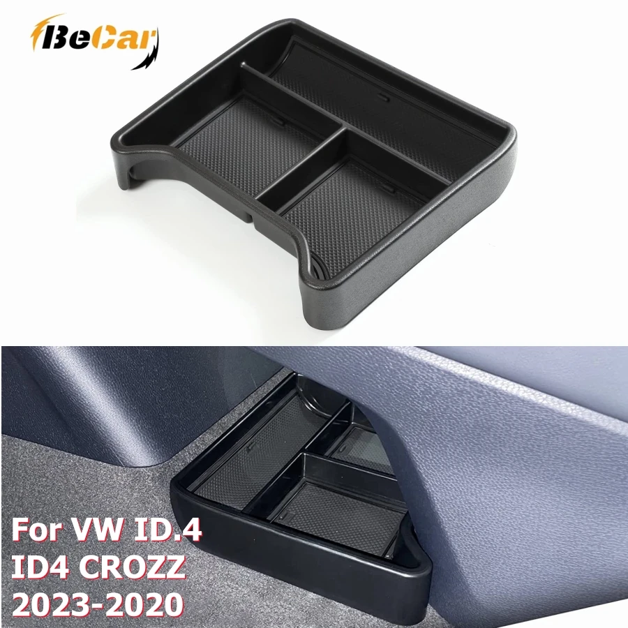 

Car Underseat Center Console Organizer for VW ID.4 ID4 CROZZ 2023 2021 2022 ABS Storage Box Tidying Auto Interior Accessories