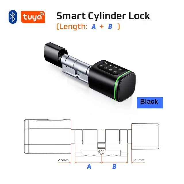 

Электронный смарт-замок ZhdCookey черный
