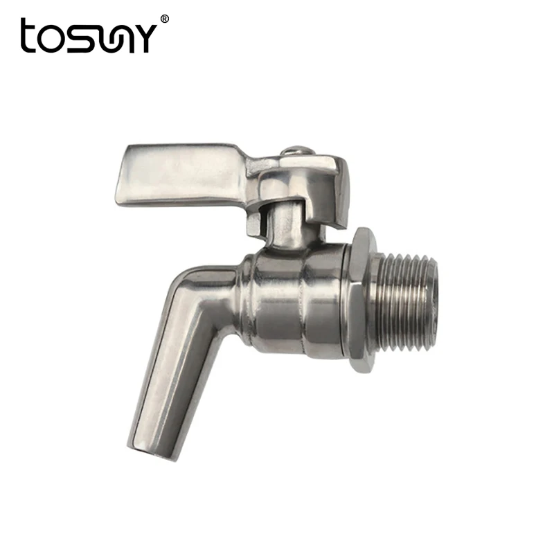 

Stainless Steel 1/2" Homebrew Keg Faucet Tap 200PSI for Beer Brewing Barrel Fermenter Wine Beer Beverage Juice Dispenser