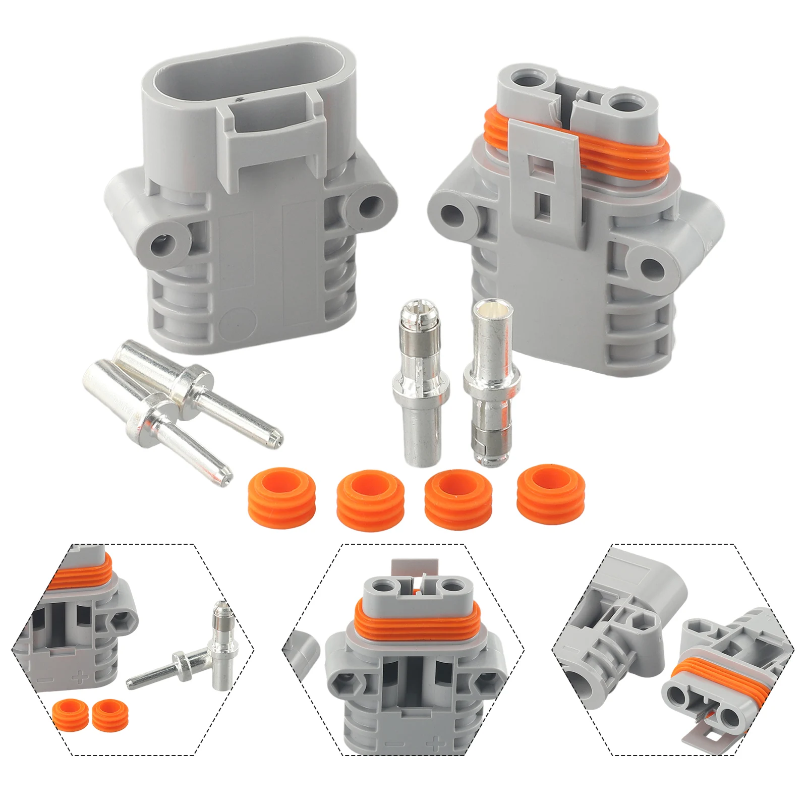 2 шт. 50 А быстрый разъем для аккумулятора серый сегмент/rson SB50 вилка Po/wer провода 6AWG