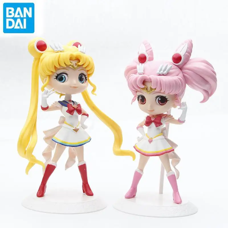 

1-2pcs/set Sailor Moon Anime Figure Chibiusa Cartoon Kawaii Tsukino Usagi Manga Statue Pvc Cake Decor Collectible Model Kids Toy