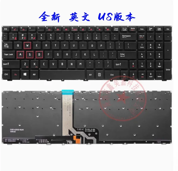 Новинка для MACHENIKE Gaming F117-V VB VA65T V26 VC VD VG F117 клавиатура RGB blacklight