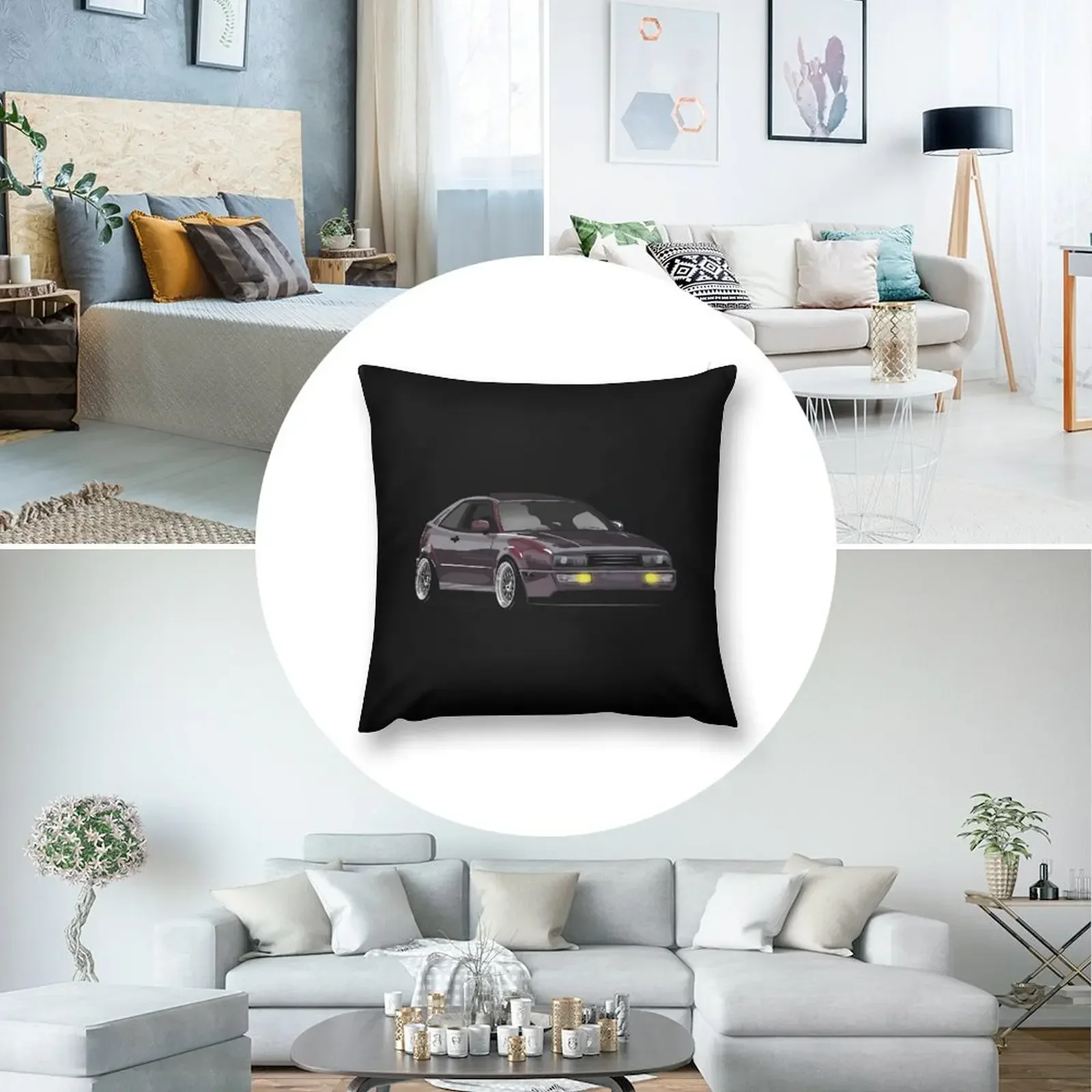 Фиолетовая подушка Corrado Artwork подушки для дивана чехол с вышивкой новогодняя