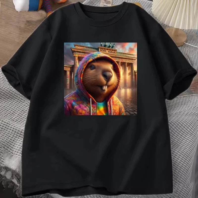 Мужские и женские футболки-гладиаторы с рисунком Bober Beaver Boberek