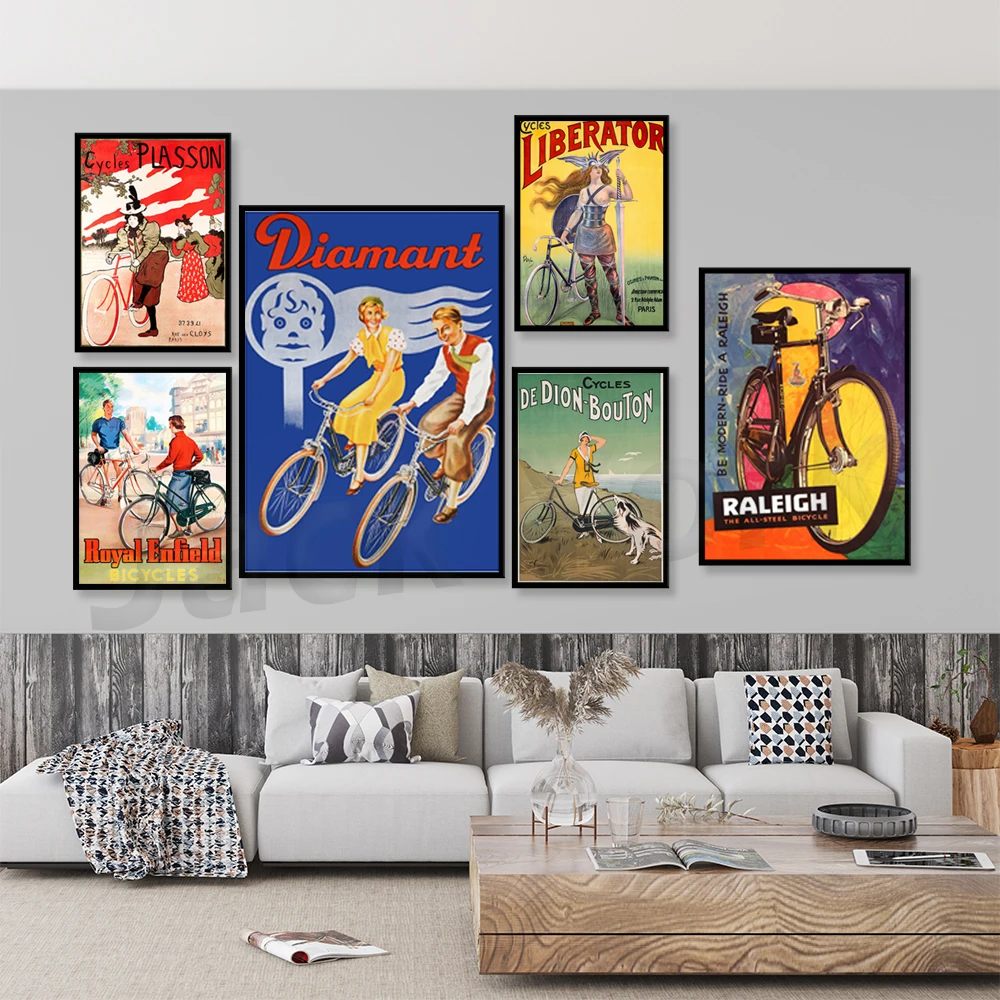 

Рекламный ретро-постер для велосипеда, подарок для любителей велосипеда