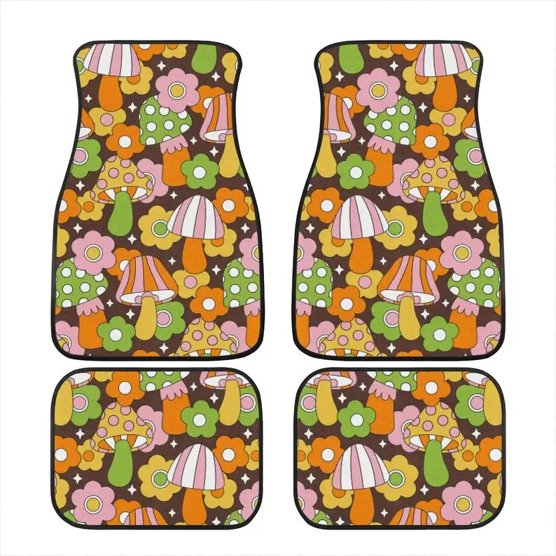 

Trippy Shrooms Car Floor Mats, Magic Mushroom Car Mats, Psychedelic Magic Mushrooms, Hippie Car Mat, Colorful Car Accessories, S