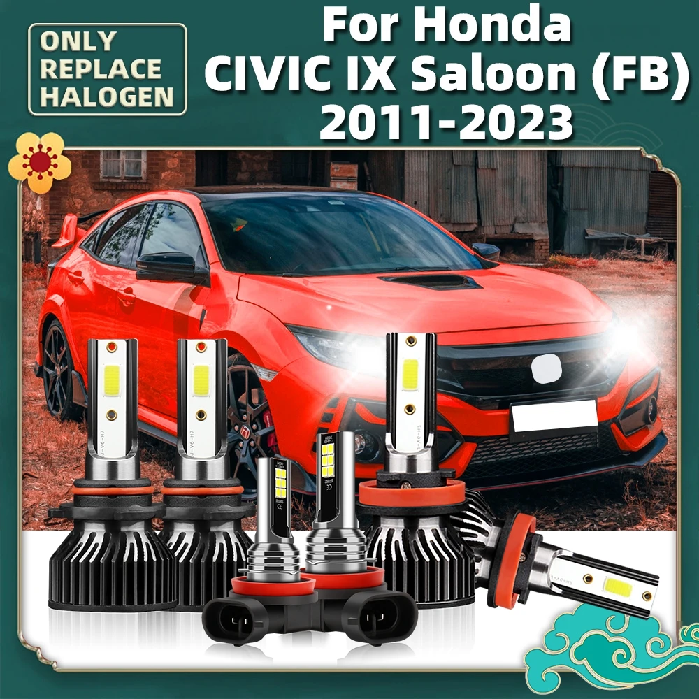 Автомобильные лампы 12 В фонари 6000K комплект ламп для Honda Civic IX седан (FB) 2023 2022 2021 2020