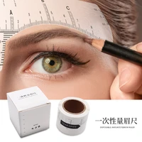 50pcs disposable eyebrow stencil makeup microblading measure tattoo ruler beauty tool eye brow stencil eyebrow line profesional