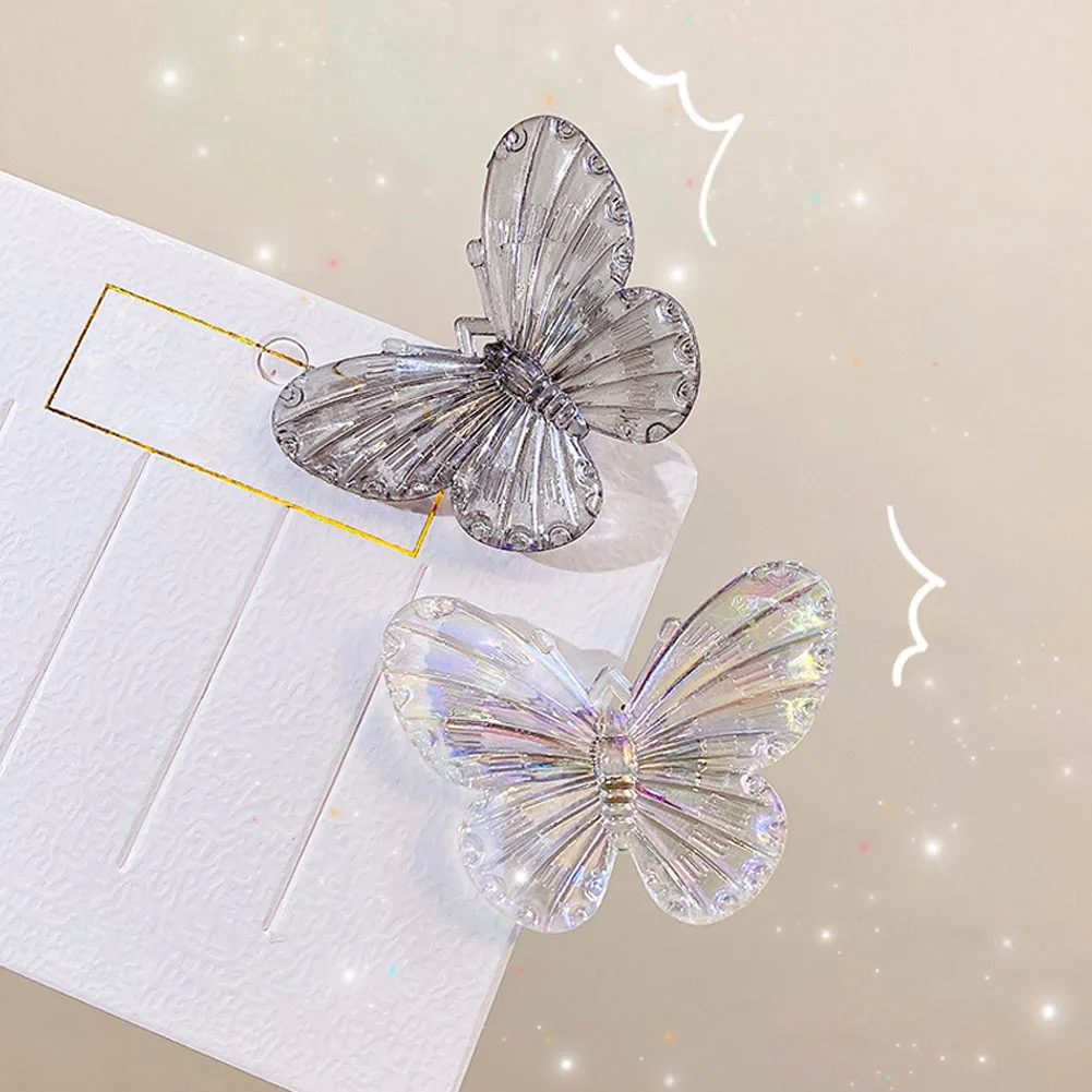 

2022 INS милые прозрачные шпильки для волос в виде бабочки для женщин и девушек Заколка-краб заколка свадебные аксессуары для волос