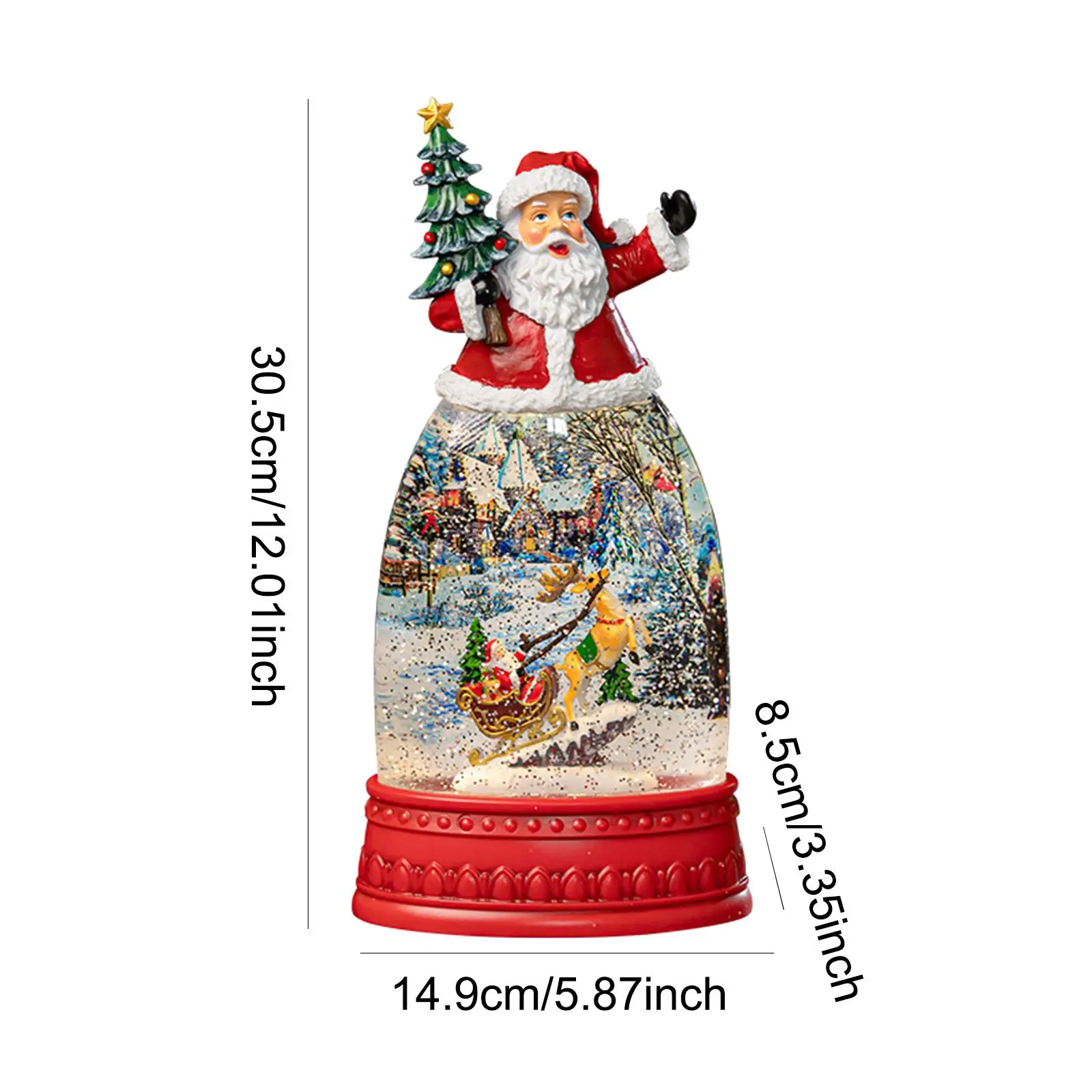 Рождественский снежный шар со светом подарок Центральная часть стола