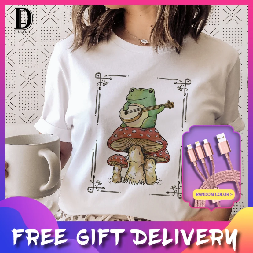 

Женская летняя футболка с принтом «гриброн»