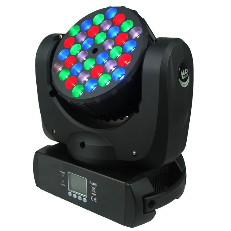 

Mega prolites 36x3W mix color rgbw led beam moving head stage light