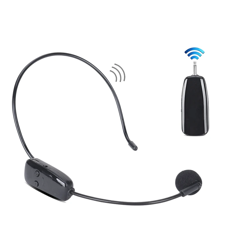 

1Pc Portable Long Battery Life Durable Wireless Microphone Headset Mic for Voice Amplifier Speaker Teaching Tour Guide