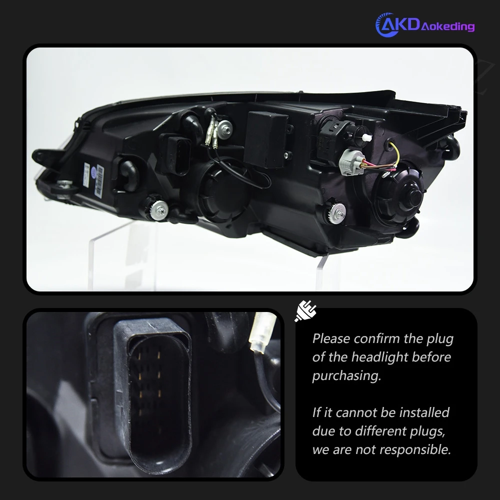 Фара для VW Golf 7 MK7 2013-2017 Авто автомобильные товары 12 В H7 LED DRL Hella 5 Ксеноновые линзы Hid