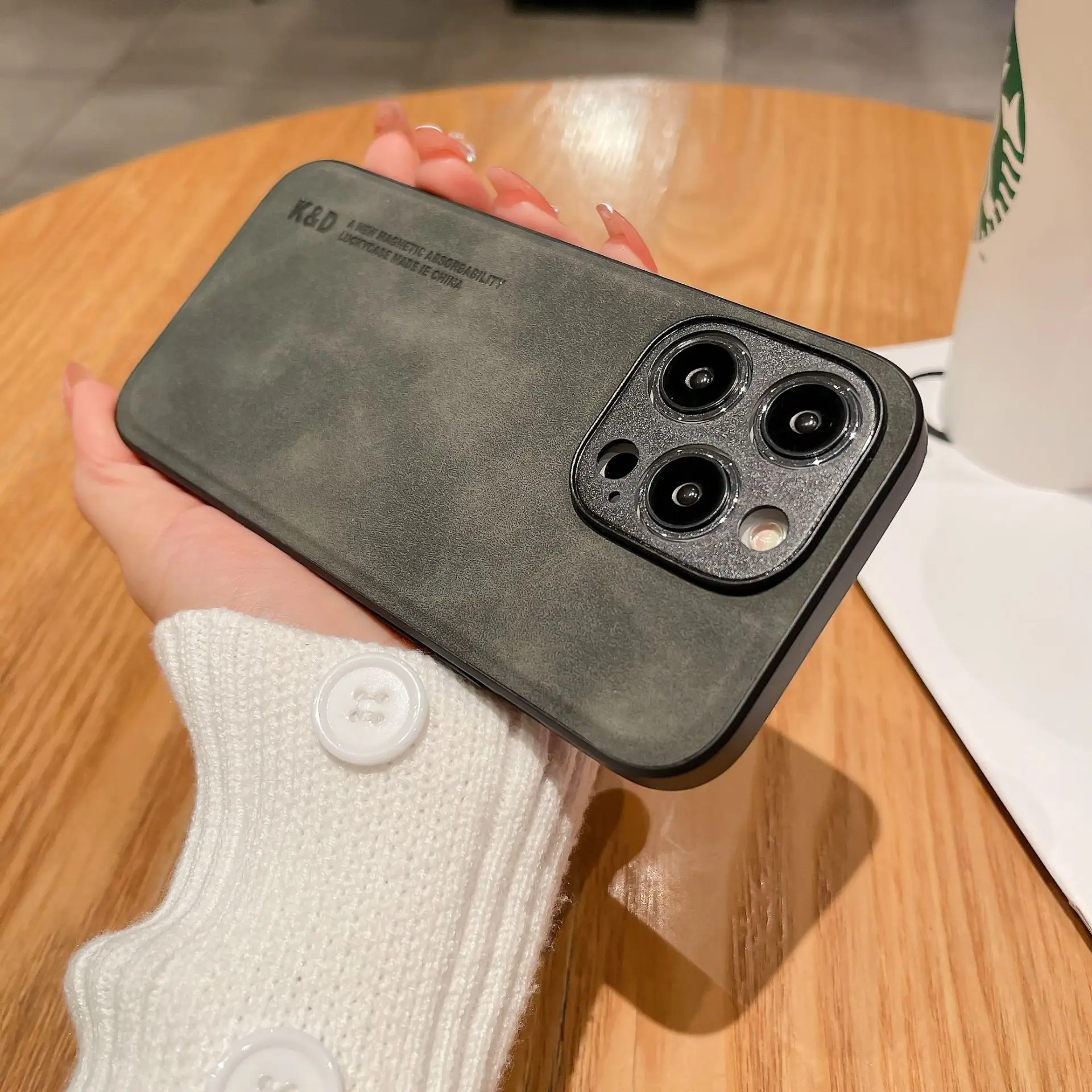 

Luxury Lambskin Skin Feel Matte Case For iPhone 14 Plus 13 12 11 Pro Max Case Camera Protection Shockproof Cover