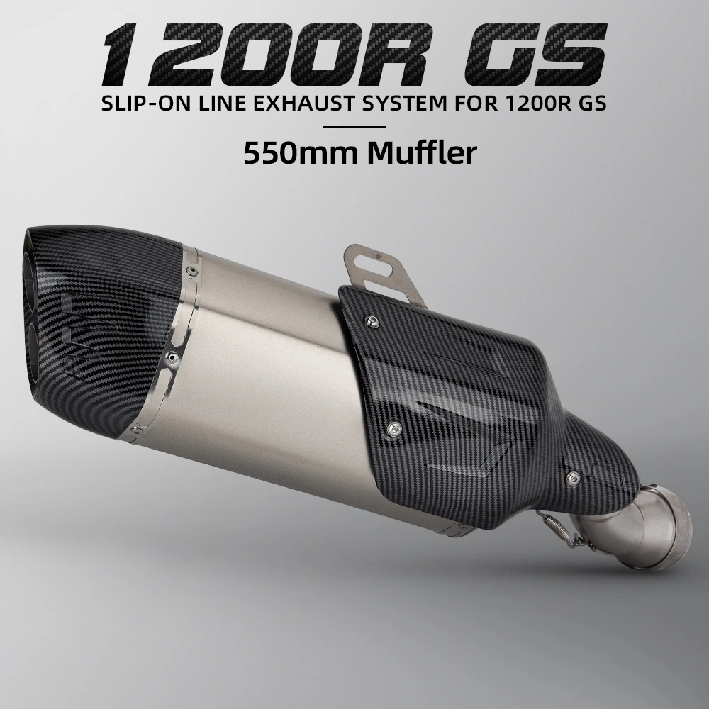 Фото Для мотоциклов BMW R1200R R1200RS R1200GS R1200ADV R1250R R1250RS R1250GS R1250ADV: Комплект выхлопной системы (накладной глушитель и хвостовая труба) №1