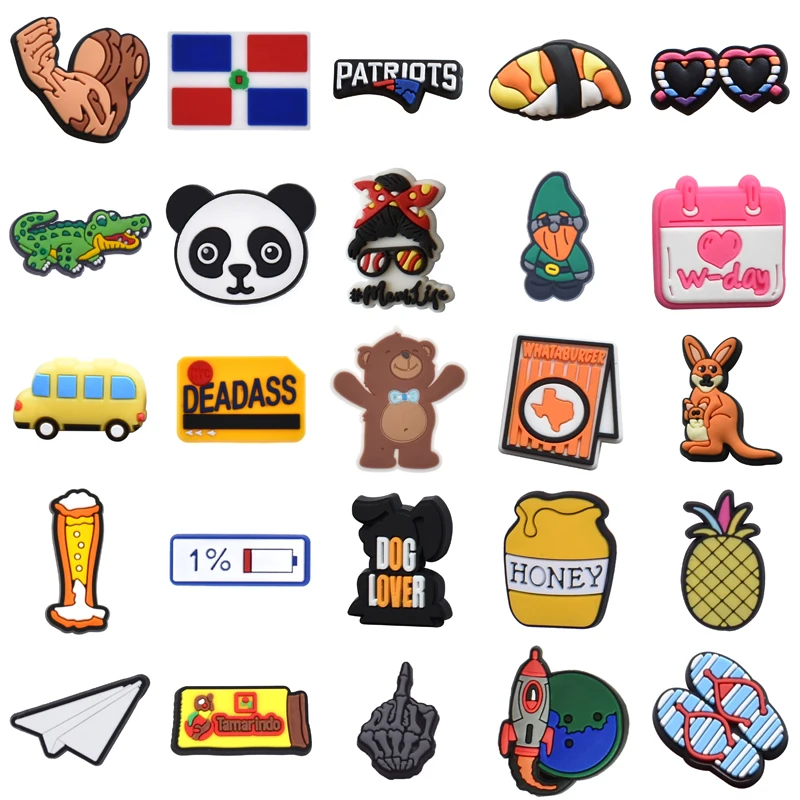 

Packs Boy Set Jeans Para Pins Kids Decorations for Crocs Women Charm Gifts Wholesale Bulk Girl Shoes Accessories Shoe Charms Men