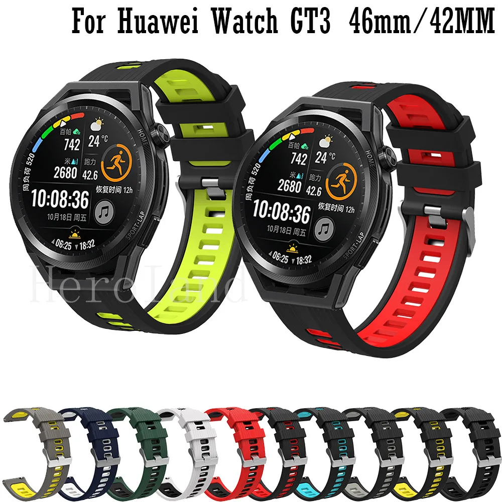 

Watchband Silicone For Huawei Watch GT 3 46mm 42mm / GT 2 Strap For Garmin Venu 2 Plus Smart Wristbands Bracelet 20mm 22mm Band
