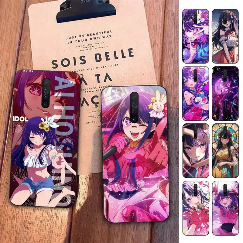 

Anime Oshi no Ko Phone Case For Redmi 5 6 7 8 9 10 plus pro 6 7 8 9 A GO K20 K30 K40 pro plus F3 Fundas