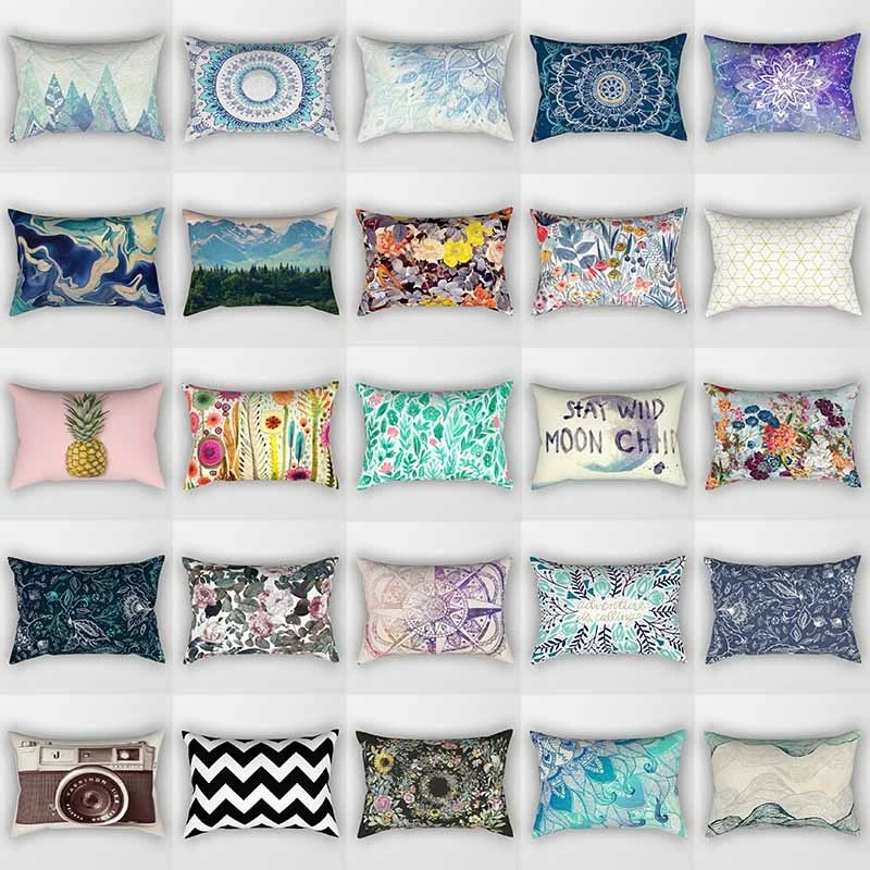 

Mandala Flower Series Home Decoration Pillowcase Square Pillowcase Office Decoration Cushion Cover 30cm-50cm