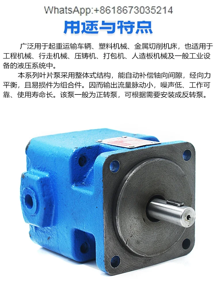 Гидравлический масляный насос лопастной YB1-2.5 4 6 10 12 16 20 25 32 40 50 63 80 100