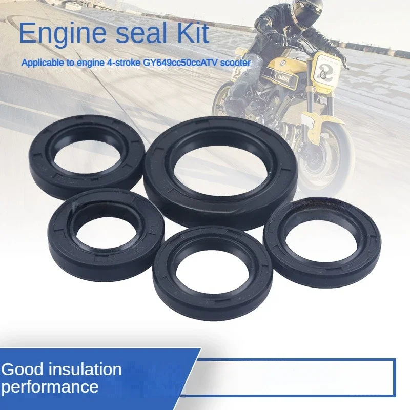 

Engine Seal Kit Sealing Element Suit For 4 Stroke GY6 49cc 50cc Pedal Skateboard ATV