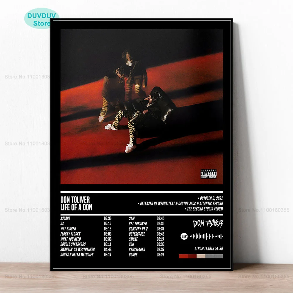 Don Toliver Rapper Singer Star Life of a Music Album Cover Wall Art Poster Prints Canvas Painting for Room Home Decor |