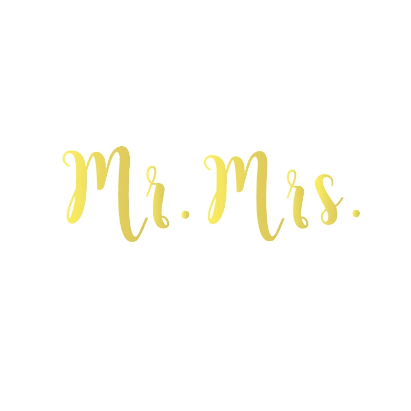 

Набор наклеек "Mr and Mrs" для бокалов