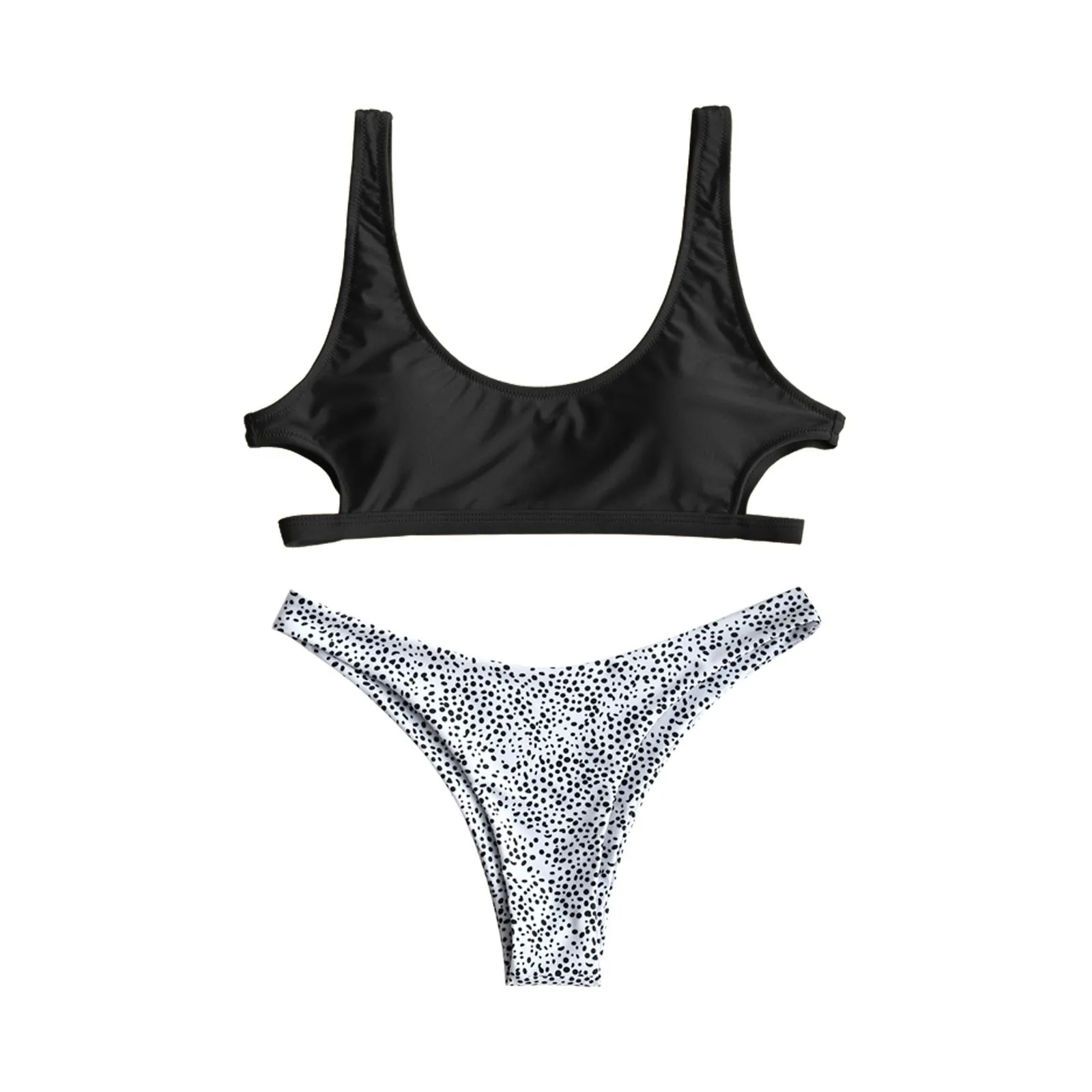 

Bikini Set Push-Up Padded Swimwear Women Print Beachwear Dot Swimsuit Swimwears Tankinis Set women's beach swimming trunks