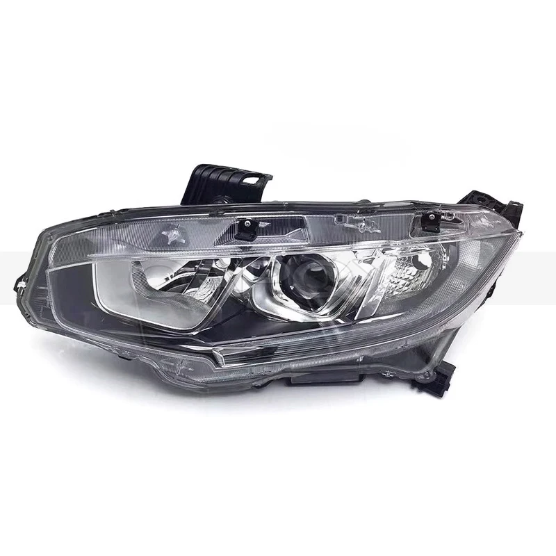 Передний бампер CAPQX, лампа для переднего бампера для Honda CIVIC 10 2016-2020, автомобильная лампа для переднего фары, корпус, галогенная Улучшенная лампа