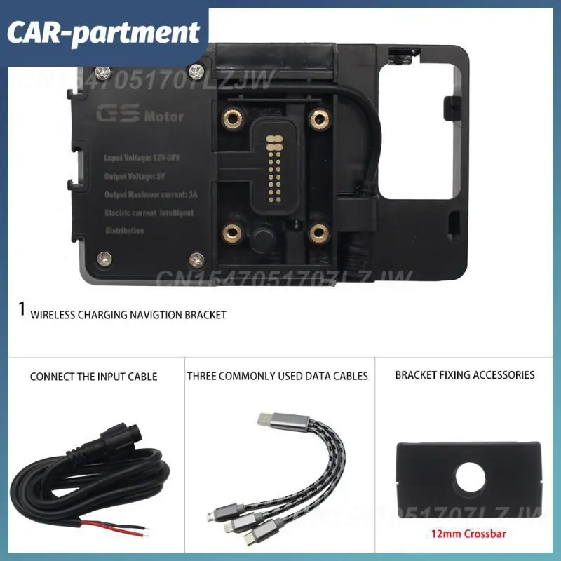 

Портативный зарядный кронштейн для навигации Usb мобильный телефон, универсальный противоударный кронштейн для навигации мотоцикла из АБС-пластика