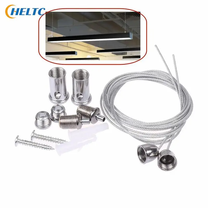 

2 Wires/set 1M 1.5M 2M Steel Cable For Lifting Various Panel Lights Used Widely Office Lighting Fittings