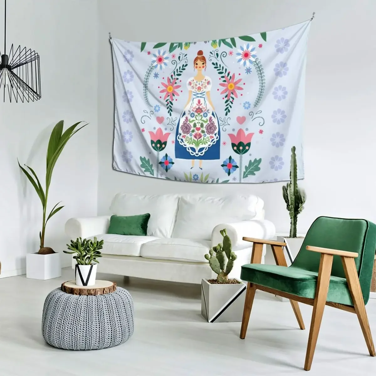 Сказочное народное искусство садовый гобелен украшение эстетическое настенный