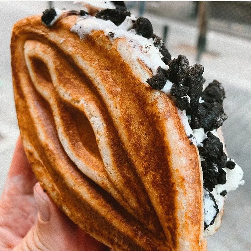 new design taiwan commercial electric girls lily waffle making machine 5pcs mini woman waffle snack maker kitchen appliance free global shipping