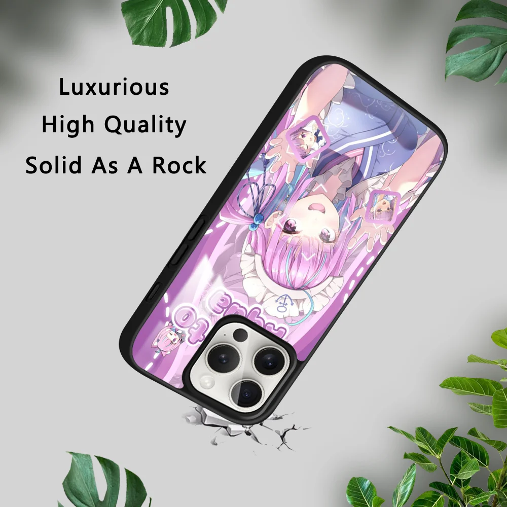 Чехол для телефона H-Hololive M-Minato A-Aqua iPhone 16 15 14 13 12 11 Pro Xs Max Mini Plus Celulares Hard Funda