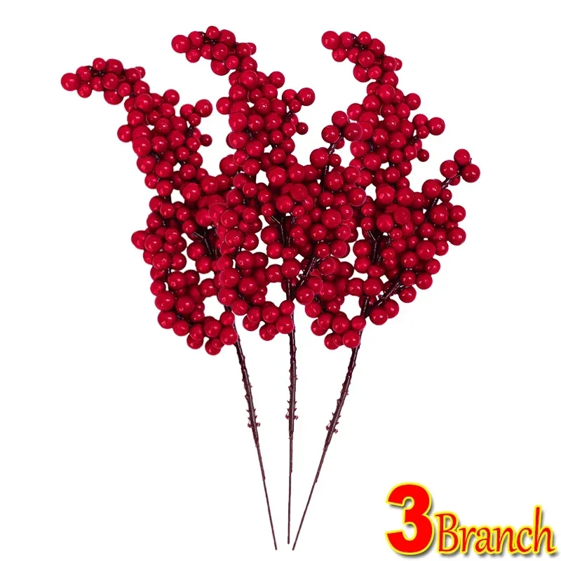 

Искусственные ягоды Холли красные