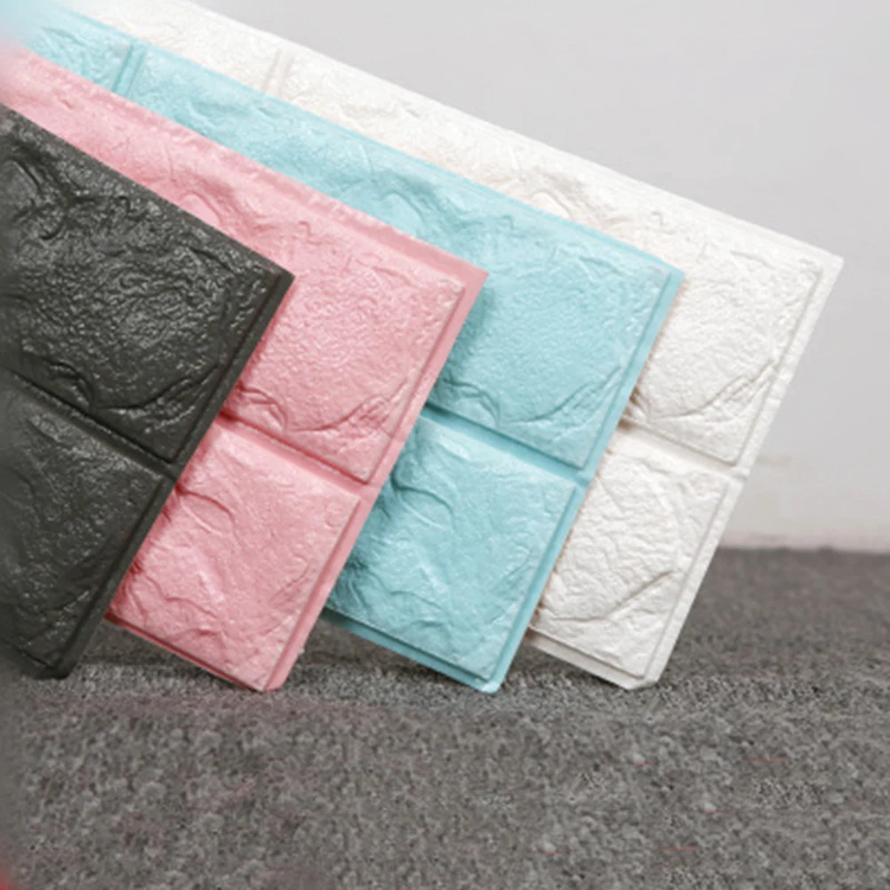 5 шт. 3D Самоклеящиеся настенные наклейки из ПЭ сильное клейкое украшение для