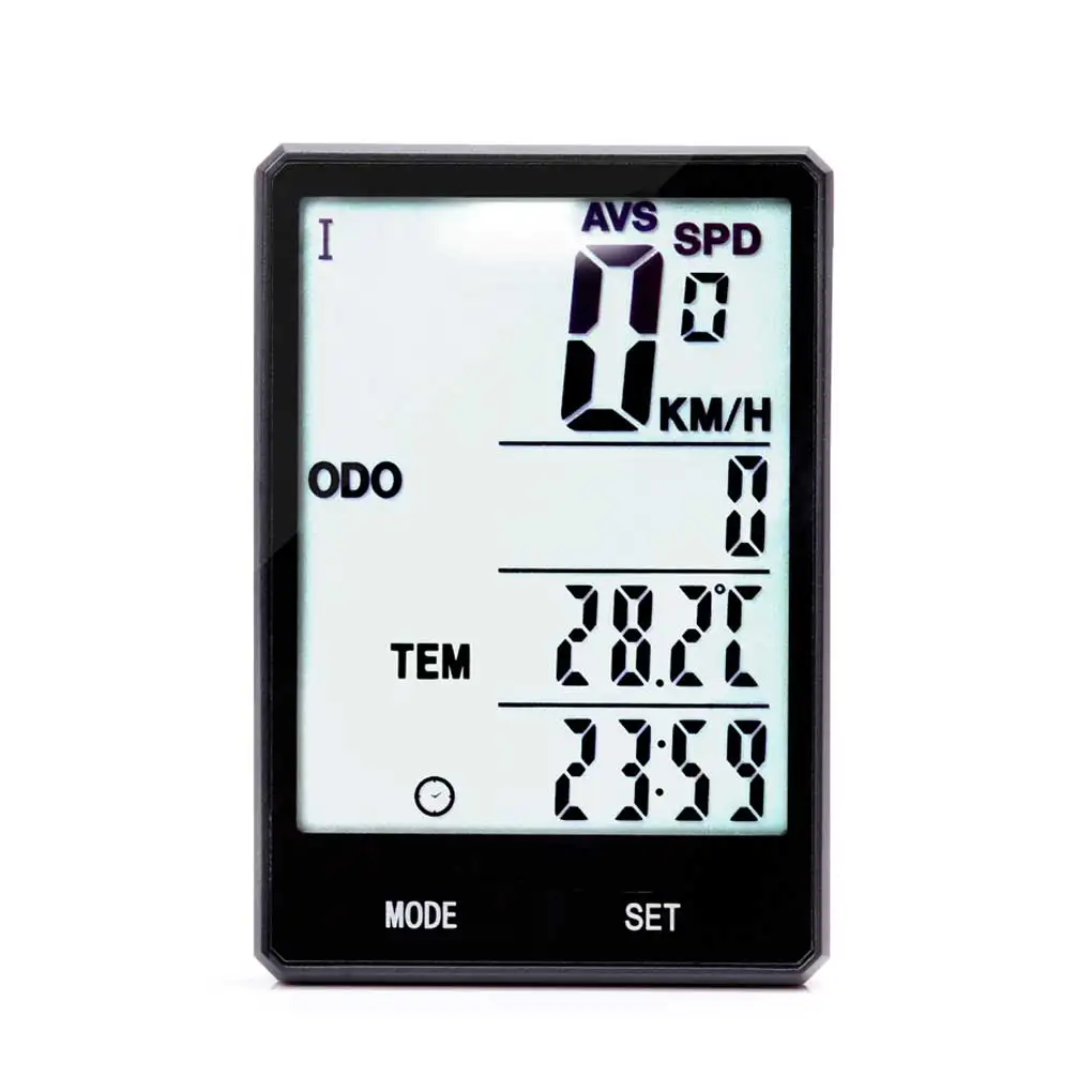 

Bike Computer Equipment Universal Bikes Fittings Waterproof Backlight Digital Speed Tester Device Bicycles Speedometer