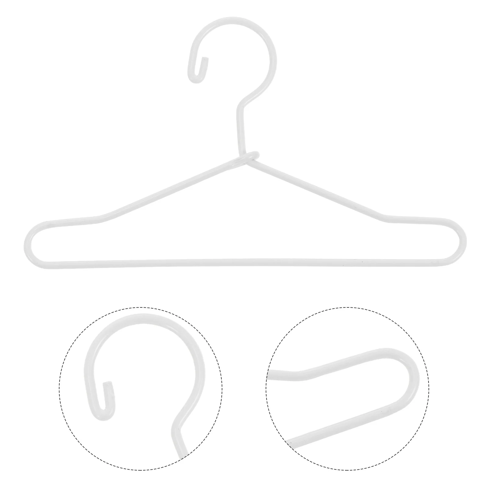 

Metal Doll Clothes Hangers Durable Clothes Hanger Mini Doll Clothes Rack