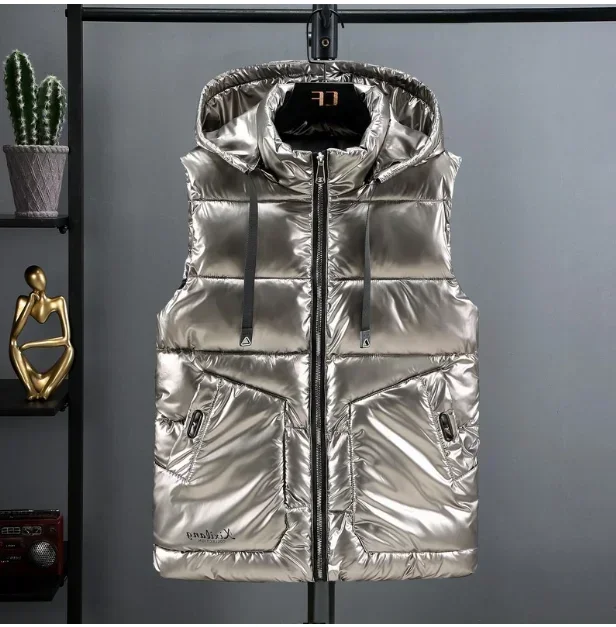 Мужской жилет на осень и зиму яркое пальто пуховой хлопковый теплый трендовая