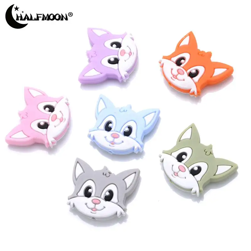 10 шт., силиконовые бусины для прорезывателя, 21 х30 мм