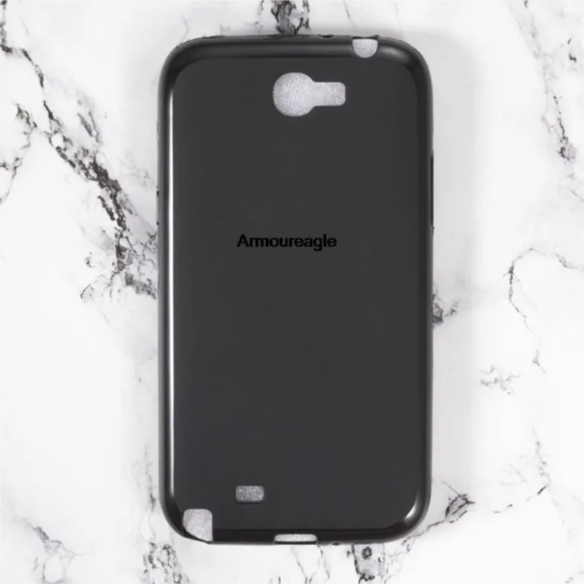 Гелевый силиконовый защитный чехол-накладка для samsung galaxy note 2 n7100