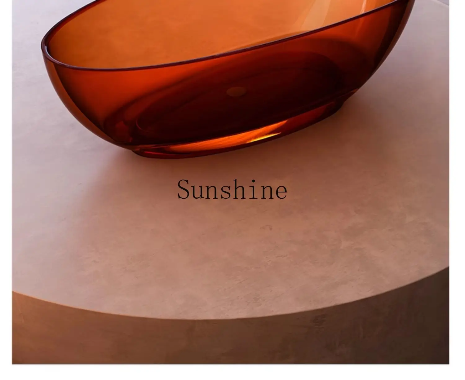 Бытовая независимая ванна для маленькой квартиры из цветного хрустального