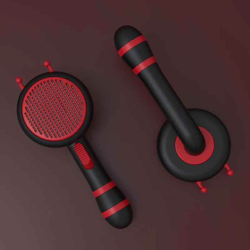 Щетка для домашних животных самоочищающаяся щетка вычесывания расческа