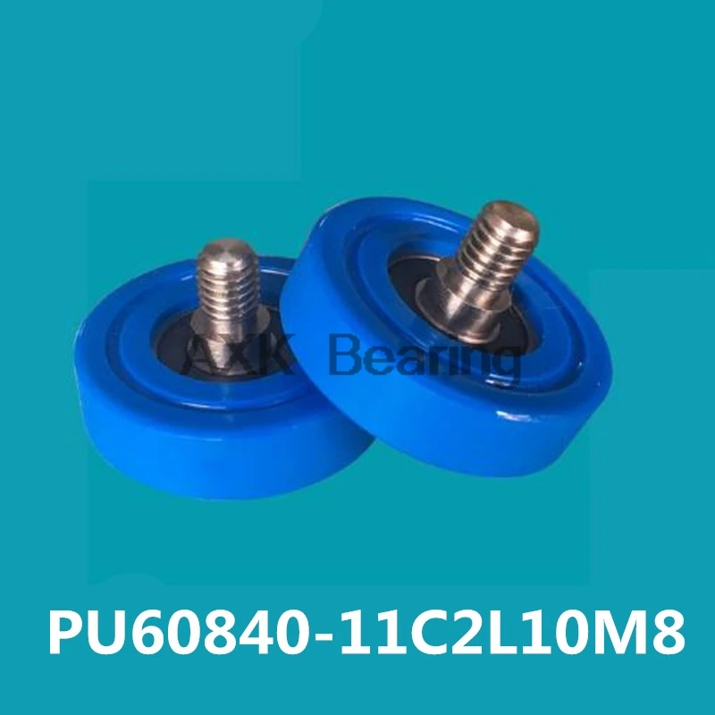 

Искусственная кожа 608 подшипник шкива с резьбой 6*40*11 мм (1 шт.), для дверей и окон, колесо с беззвучным роликом PU608 + инженерные пластиковые подш...